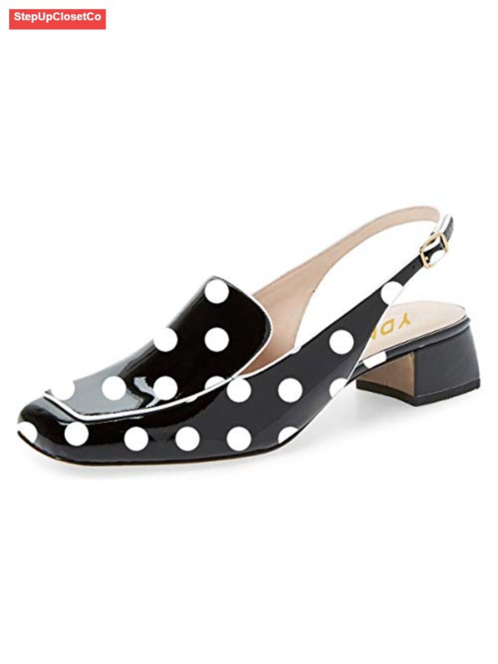 Women Block Low Heel Slingback Pumps